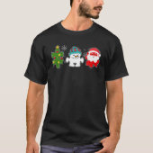 Tu Puzzle Autism Awareness Santa Claus Kerstmis T T-shirt (Voorkant)