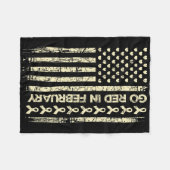 Tu Red Ribbon Heart Disease Awareness - Amerika Fleece Deken (Voorkant (Horizontaal))