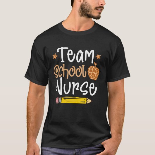 Tu Team School Nurse Back To School Costume Pencil T-shirt (Voorkant)