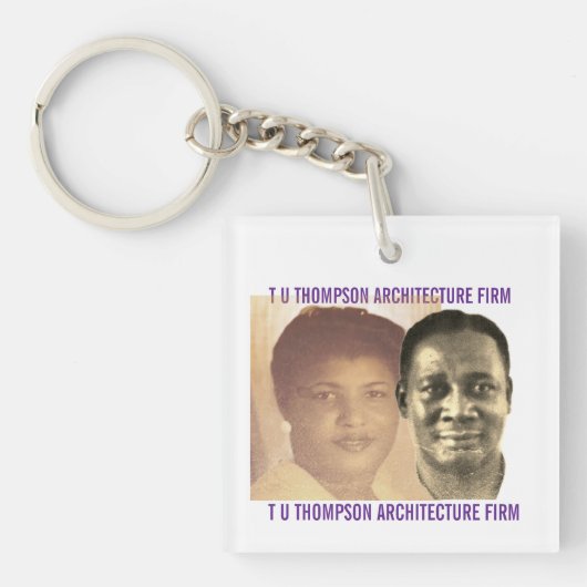 TU THOMPSON. ARCH FIRM. Acrylic Keychain (voorkant)