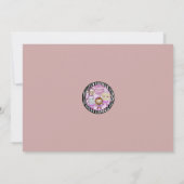 Tu Tu Cute Baby shower nodigt MONKEY GIRL TTC2 uit Kaart (Achterkant)