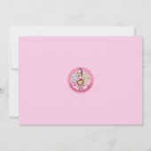 Tu Tu Cute Baby shower nodigt MONKEY GIRL TTC uit Kaart (Achterkant)