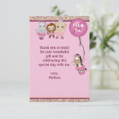 Tu Tu Cute Hartelijk dank voor 3,5-inch x5-GELD GI Bedankkaart (Staand voorkant)