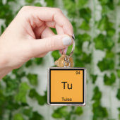 Tu - Tulsa City Chemistry Element Symbol T-Shirt Sleutelhanger (Hand)