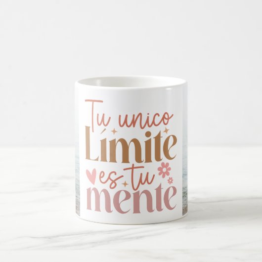 "Tú Unico Limite es Tu Mente" Aangepaste foto's Bo Koffiemok (Center)