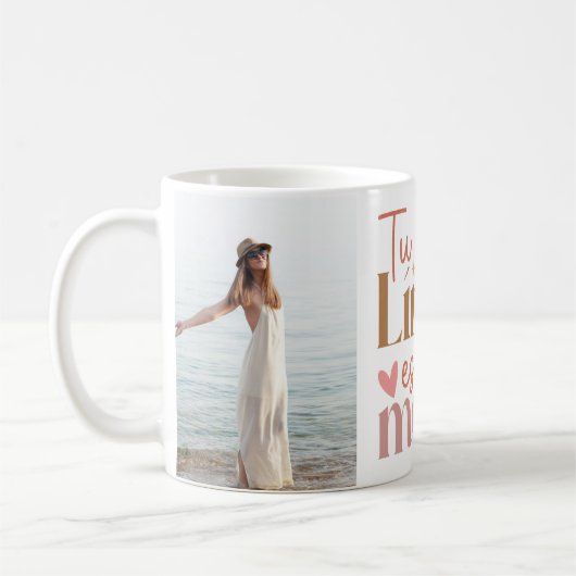 "Tú Unico Limite es Tu Mente" Aangepaste foto's Bo Koffiemok (Links)