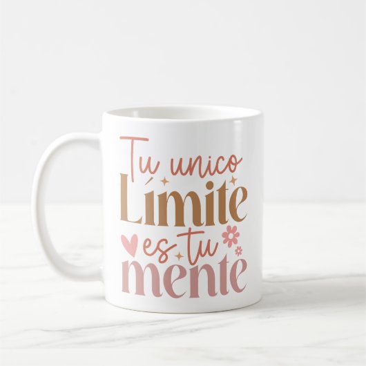 "Tu Unico Limite es Tu Mente" Boho Inspirerend Koffiemok (Links)
