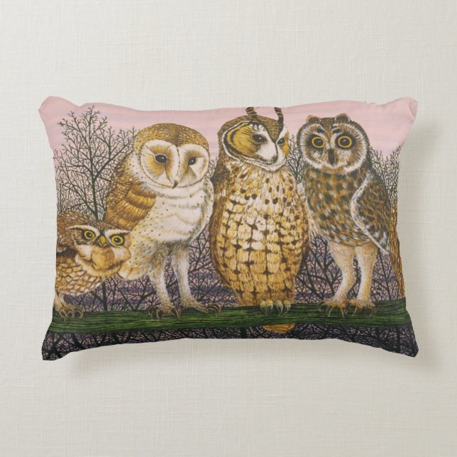 Tu-whit Tu-whooing Accent Kussen (Voorkant)