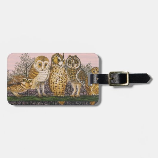 Tu-whit Tu-whooing Bagagelabel (Voorkant horizontaal)