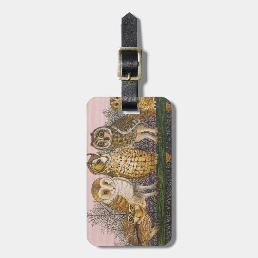 Tu-whit Tu-whooing Bagagelabel (Voorkant verticaal)