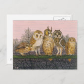 Tu-whit Tu-whooing Briefkaart (Voorkant / Achterkant)