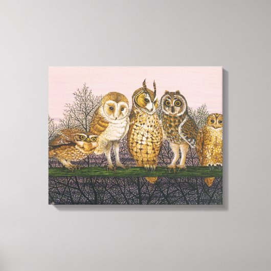 Tu-whit Tu-whooing Canvas Afdruk (Voorkant)