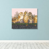 Tu-whit Tu-whooing Canvas Afdruk (Insitu (Houten vloer))