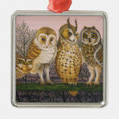 Tu-whit Tu-whooing Metalen Ornament (Voorkant)