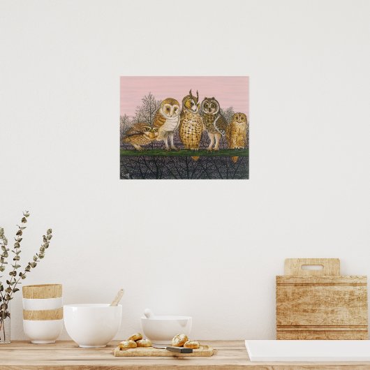 Tu-whit Tu-whooing Poster (Keuken)