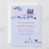 Tu who tu whooo Boy Baby shower Kaart (Voorkant)