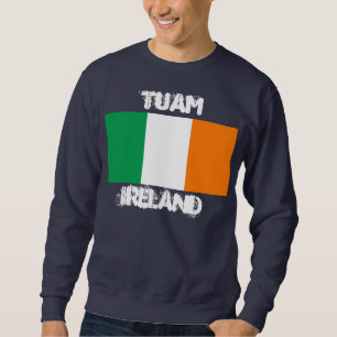 Tuam, Ierland met Ierse vlag Trui