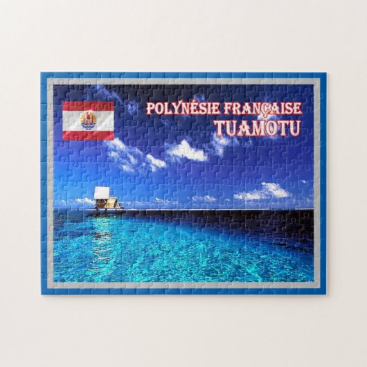 Tuamotu - Frans-Polynesië - Panorama - Legpuzzel (Horizontaal)