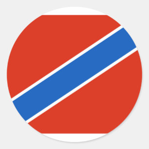 Tuapse (kraj Krasnodar), Russische vlag Ronde Sticker