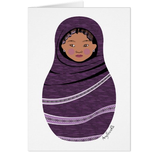 Tuareg Matryoshka Kaart (Voorkant)