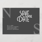 Tuatara Minimalistisch & Elegant Bold Initialen Br Save The Date (Voorkant)
