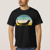 Tuatara reptiel retro t-shirt (Voorkant)