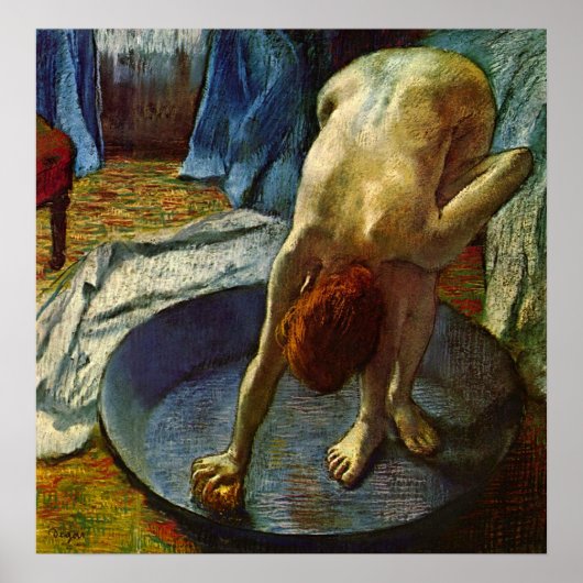 Tub van Edgar Degas Poster (Voorkant)
