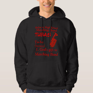 Tuba01-08, Rahway High School, Marching Band, T... Hoodie