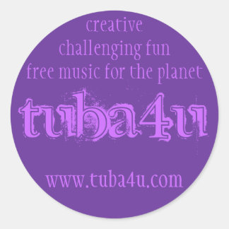 TUBA4U #2 RONDE STICKER