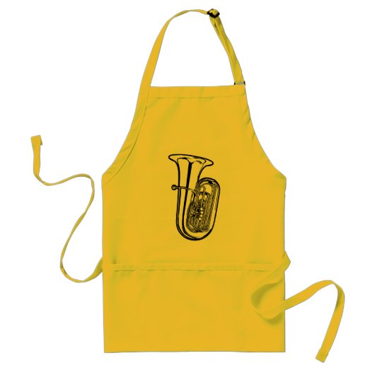 Tuba Adorned Apron Standaard Schort (Voorkant)