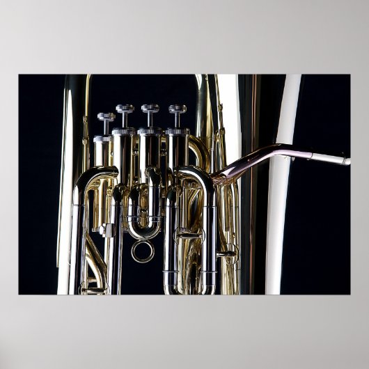 Tuba-Afbeelding voor foto's Poster (Voorkant)