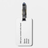 Tuba-Bagagelabel met leder Bagagelabel (Achterkant verticaal)