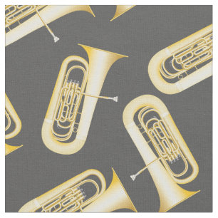 Tuba Band Music Musician Room Decor Grey Stof