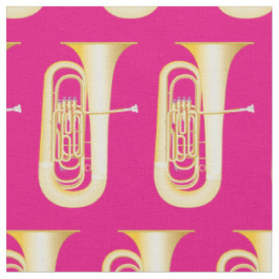 Tuba Band Muziek Musicus Kamer Decoratie Roze Stof