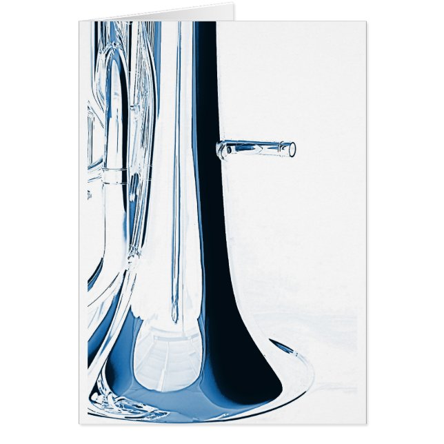Tuba Bass Horn Afbeelding on White (Voorkant)