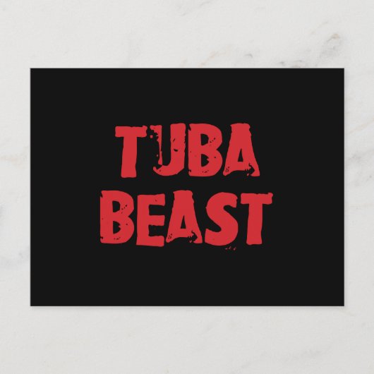 Tuba Beast Briefkaart (Voorkant)