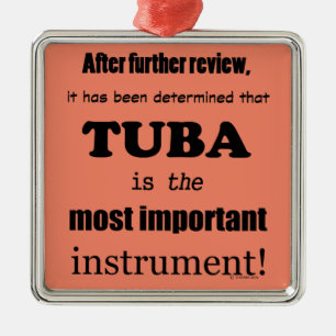 Tuba Belangrijkste instrument Metalen Ornament