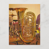 Tuba brass-instrument briefkaart (Voorkant)