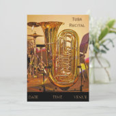 Tuba brass instrument Overweging Kaart (Staand voorkant)