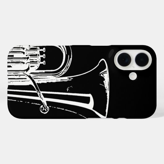 Tuba Case-Mate iPhone Case (Achterkant (horizontaal))