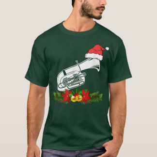 Tuba Christmas Pajamas Music Instrument  T-shirt