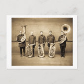 Tuba Cops (Sepia) Briefkaart (Voorkant)