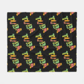 Tuba Cracked Text Fleece Deken (Voorkant (Horizontaal))