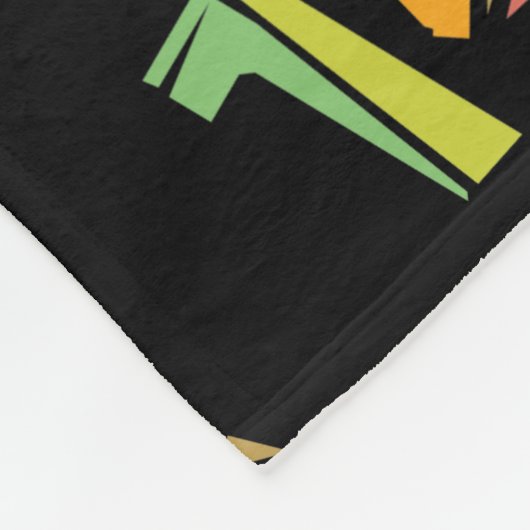 Tuba Cracked Text Fleece Deken (Hoek)