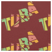 Tuba Cracked Text Stof (Close Up)