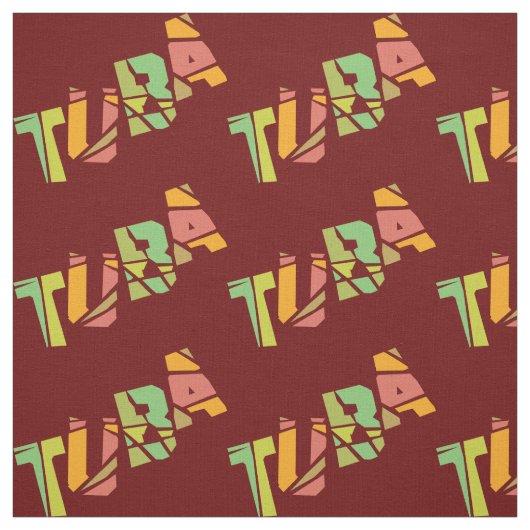 Tuba Cracked Text Stof (Swatch)