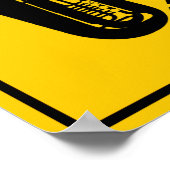 Tuba Crossing Highway Sign Poster (Hoek)