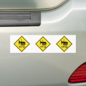 Tuba Crossing Xing Traffic Sign Bumpersticker (Op auto)