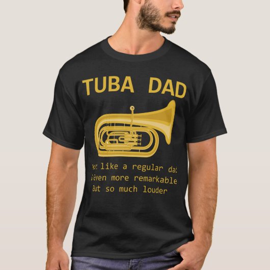 Tuba Dad Funny Tuba Player Marching Band Gift T-shirt (Voorkant)