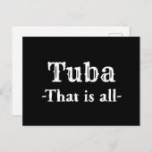 Tuba, dat is allemaal grappige muziek briefkaart (Voorkant / Achterkant)